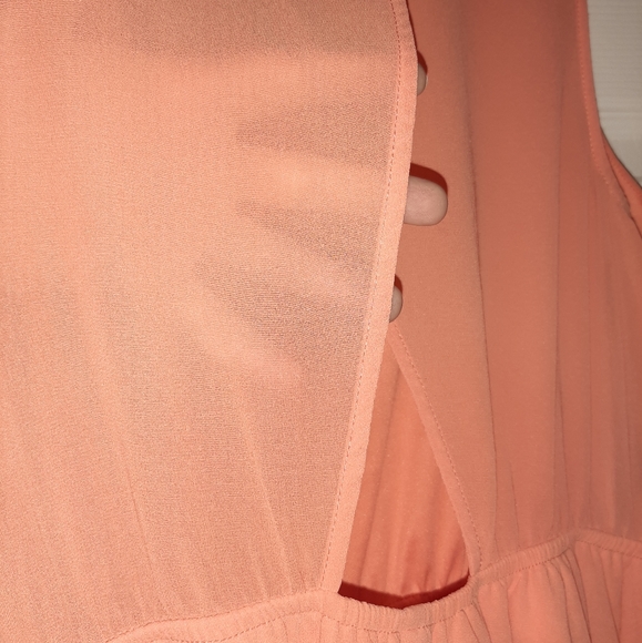 Coral Forever 21 flowy dress - Picture 4 of 4